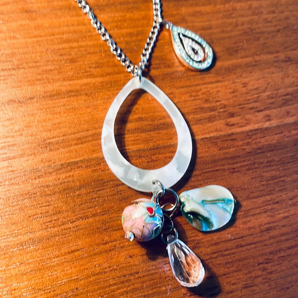 SALE! Cloisonné charm necklace # 22 - Picture 1 of 4